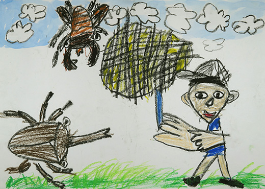 かぶとむしとクワガタとぼく