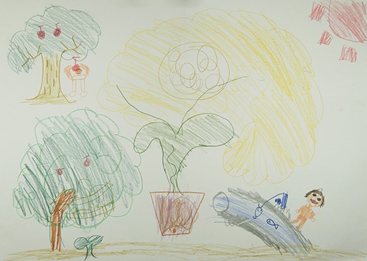 大しぜんの中のぼく