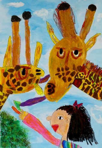 むらさきいろのながーいした