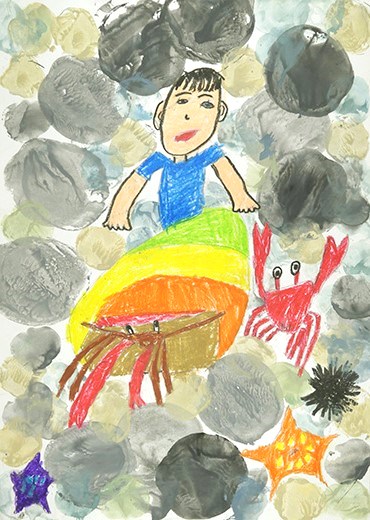 ヤドカリみぃつけた