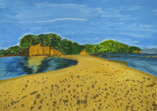 自然の不思議エンジェルロード（小豆島）