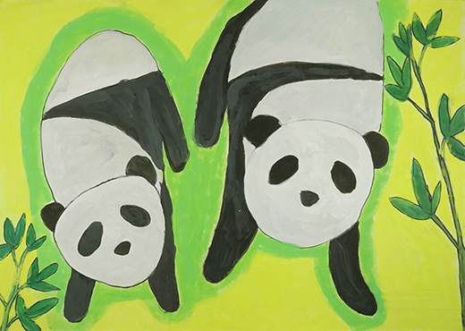 双子のパンダ