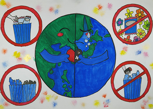 ゴミは、ゴミ箱に　～地球を守ろう～