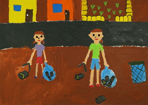 ゴミすてるな！！