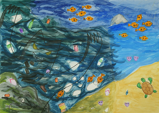 きれいな海をよごさないで