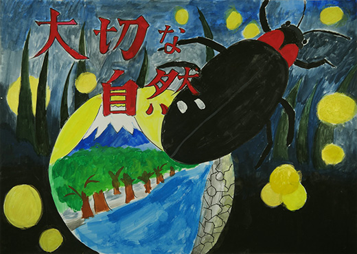 ホタルの飛びかう夏の夜