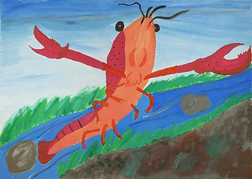 大きなザリガニ