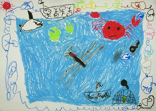 あめんぼのにげあしがはやい