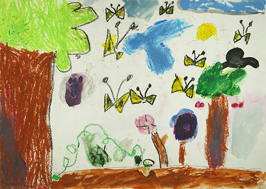 いろんな虫やはなやくだもの