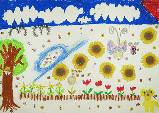 花がさいてるよ