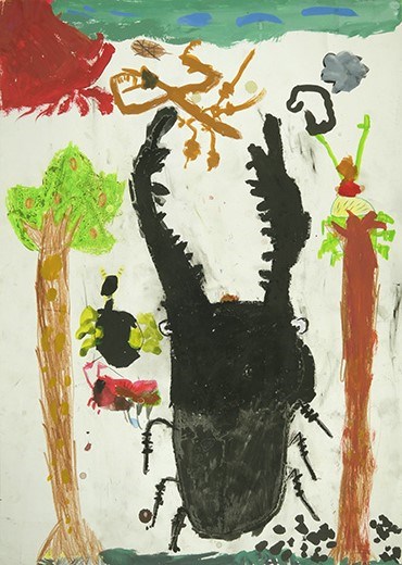 森の中の虫たちのおにごっこ