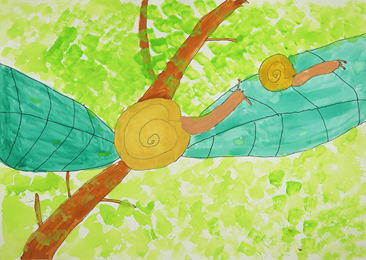 のんびりのかたつむり