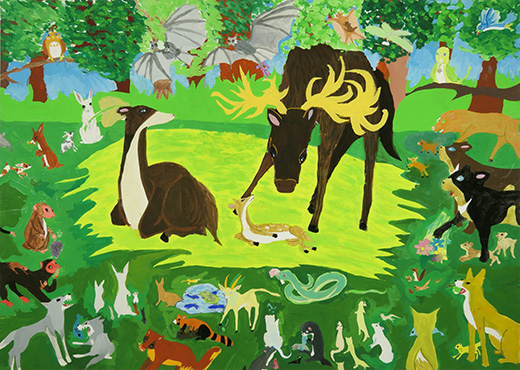 森で生まれた新しい命