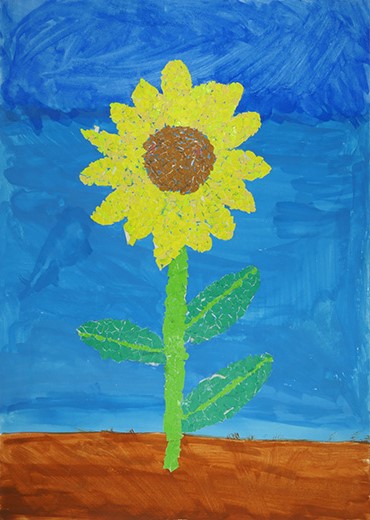 元気にさくひまわり