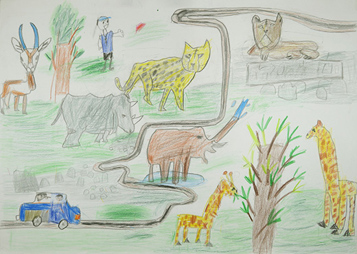 サファリパークのどうぶつたち