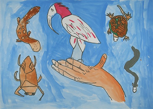 手のひらで守ろう