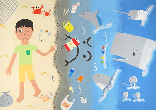 海がおこってるぞ！