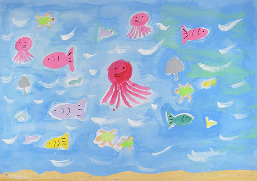 きれいな海の元気ないきもの