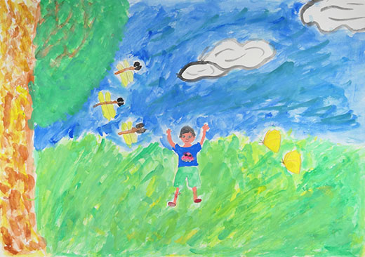 きれいな空気で自然がいっぱい