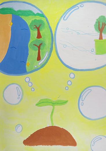 小さな芽から明るい未来へ