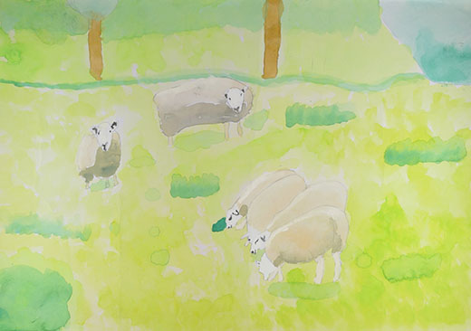 今日も平和な羊