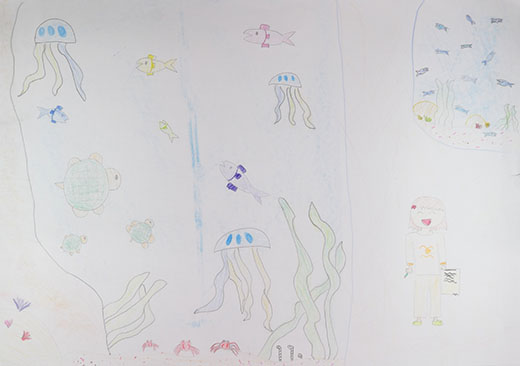 海の中と同じ水族かん