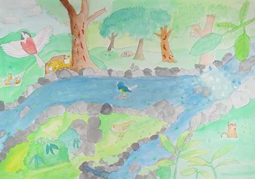 山の奥の動物たち