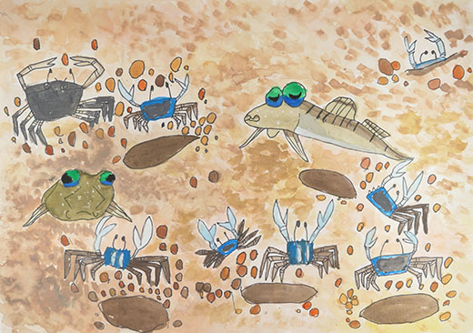 チコガニのダンシング