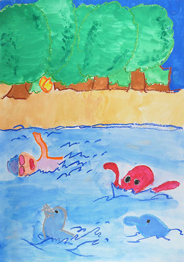 空気と水と生きものがなかよくしているところ