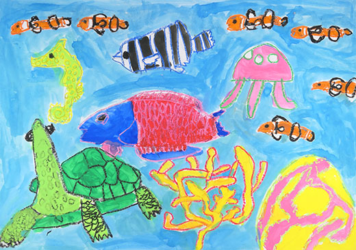 のびのびとした海の世界