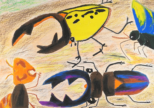 木にあつまるむしたち