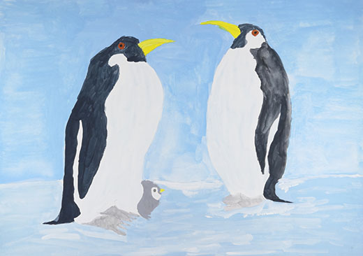 ペンギンのおやこ