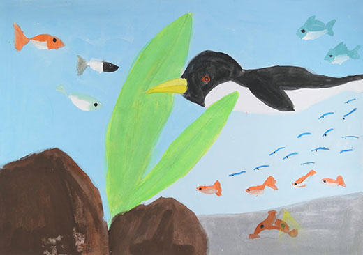 ペンギン泳いでどこ行くの