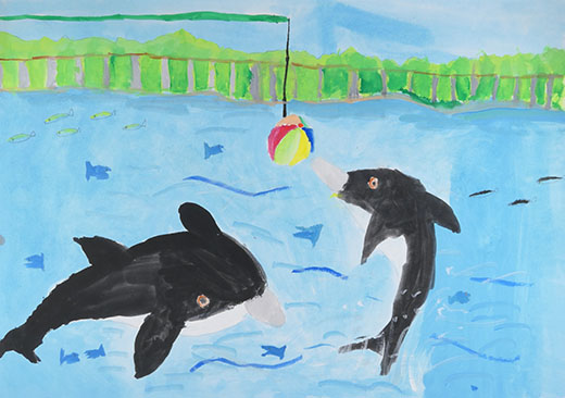 楽しいイルカショー