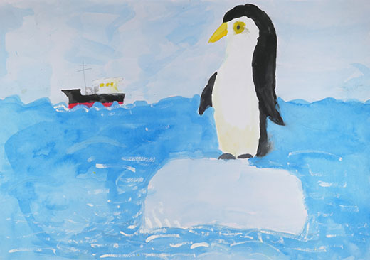 子供のペンギン