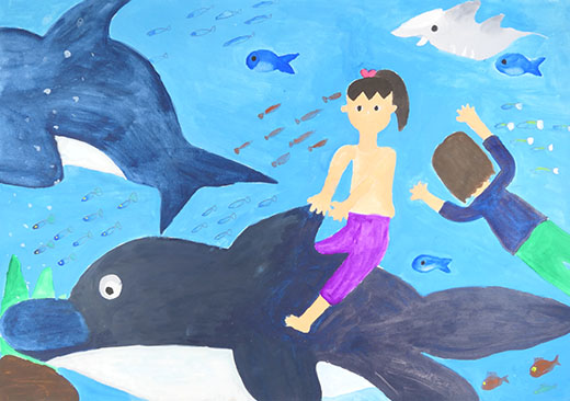 イルカとスイスイ