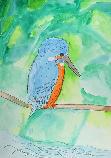 ぜつめつきぐしゅのカワセミ