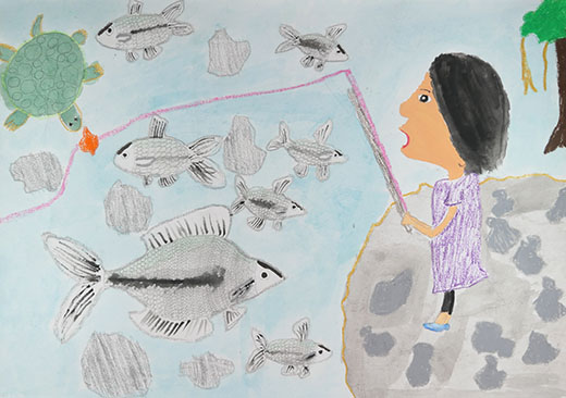 魚がいっぱいいる川