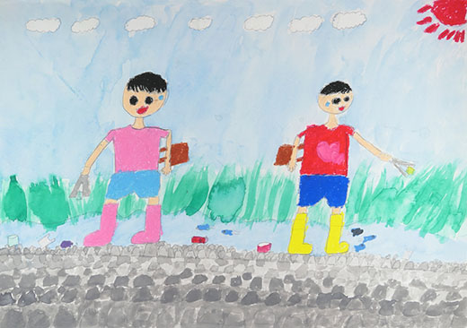 いきものがよろこぶきれいな川を