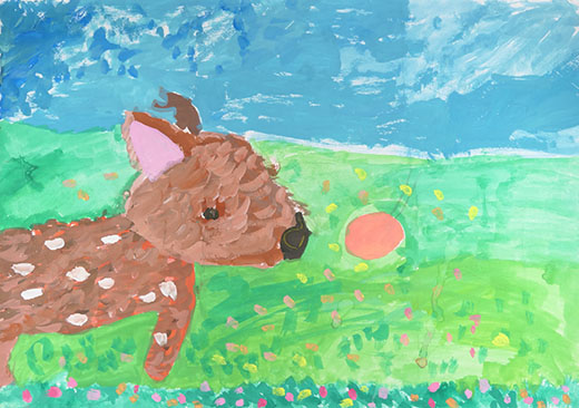 鹿せんべい　おいしいぞ！