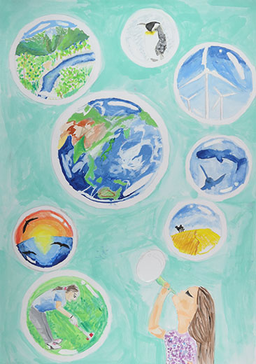 シャボン玉の中の環境