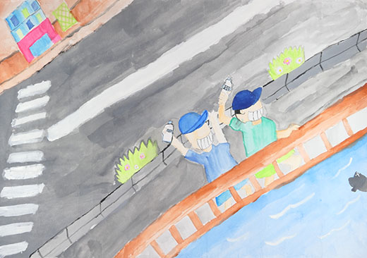 川などよごしちゃだめ！