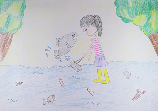 魚たちのえがお