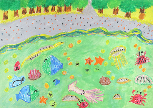 うみをおよぐたのしいいきもの