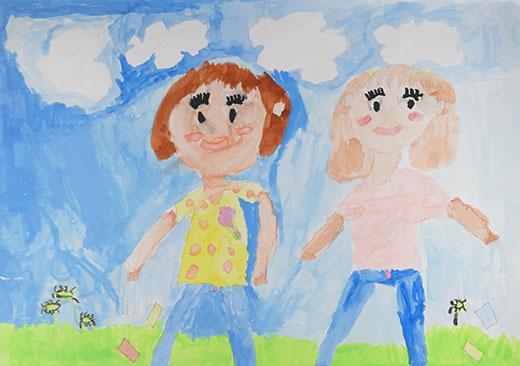 カンをひろってきれいにしたよ