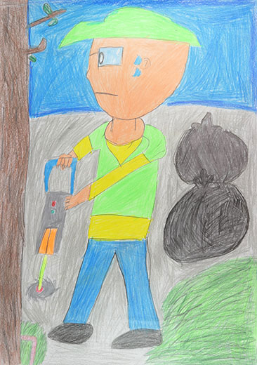 くさをきっている