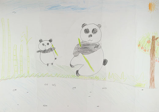 ぱんだのおやこ