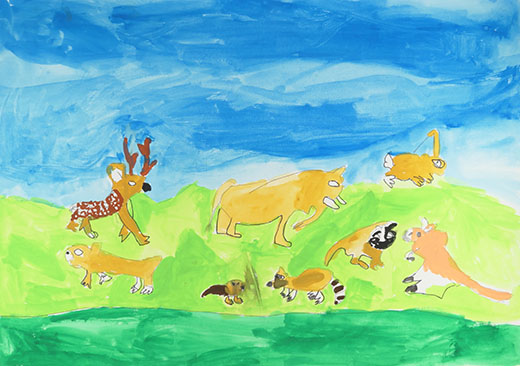 仲良くくらす生きものたち