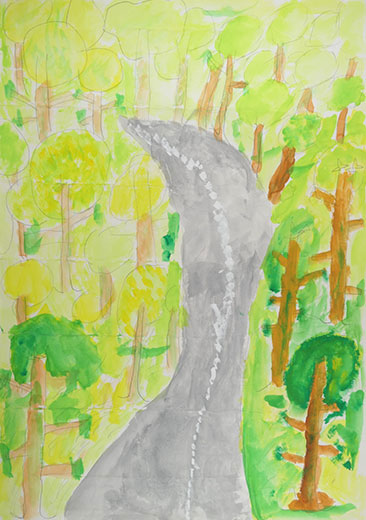 緑でいっぱいの森