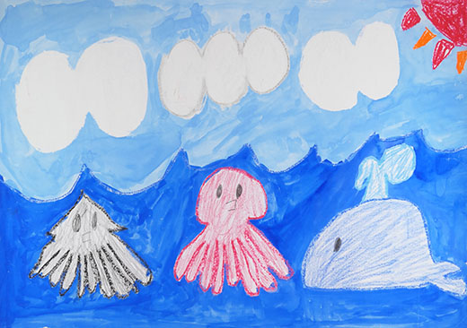 きれいな水の生き物と空気